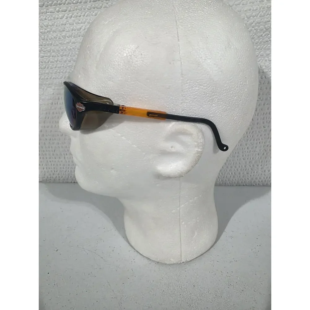 Harley Davidson Sunglasses HD001X Z87 Black Orange Biker EX Condition